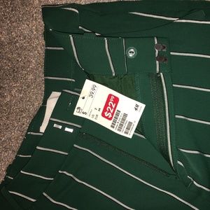Green Striped Pants H&M